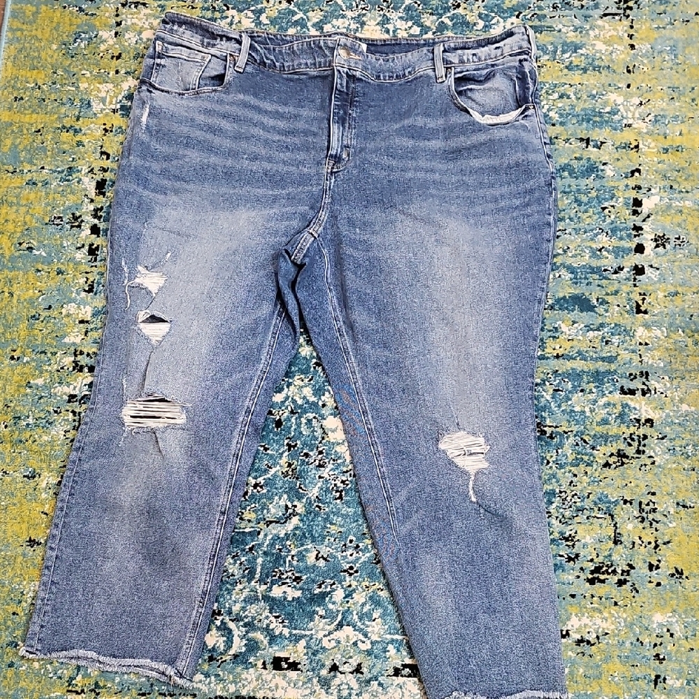 Lane Bryant  Size 26 Blue Ankle Cropped Jeans